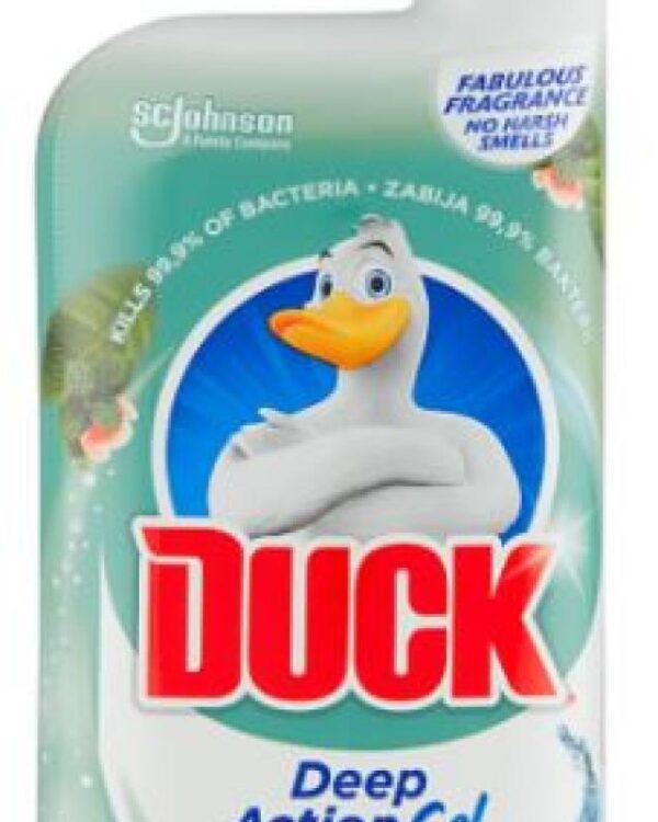 WC Duck tekutý gel 750ml Máta WC gel Dr. Devil Lemon. Tekutý WC čistič svěže voní