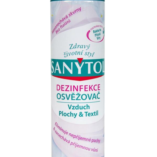 Sanytol osvěžovač vzduchu 300ml květiny Pro dokonalou hygienu pracovního prostředí a příjemnou svěží vůni. Neutralizuje pachy a zabíjí 99