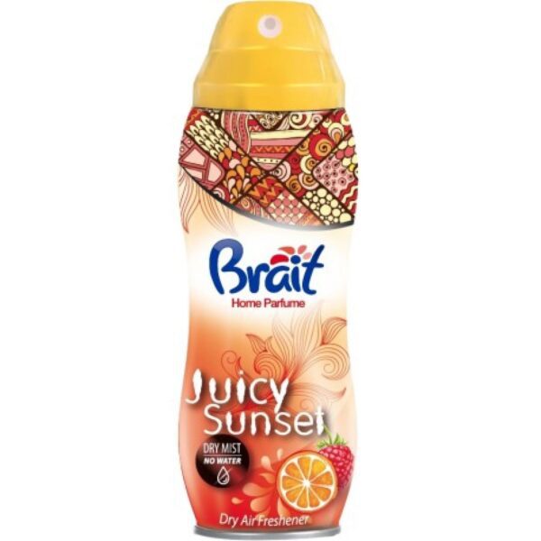 Osvěžovač vzduchu "suchý" Brait 300ml Juice sunset- šťavnatý západ slunce Brait Home parfume Juice sunset osvěžovač vzduchu - neobsahuje vodu