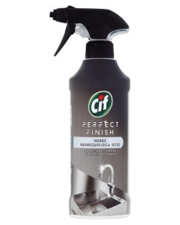 CIF nerez rozprašovač Perfect Finish 435ml Cif Nerez čisticí sprej odstraňuje mastnotu