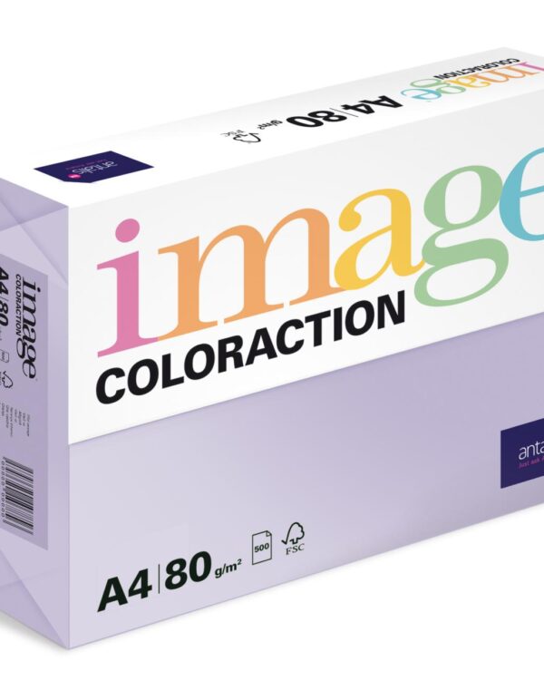 Papír barevný Color A4/80gr Tundra pastelově fialový LA12 Kvalitní multifunkční barevný kopírovací papír vyznačující se výbornou potiskovatelností a perfektním rozložením barevných pigmentů.