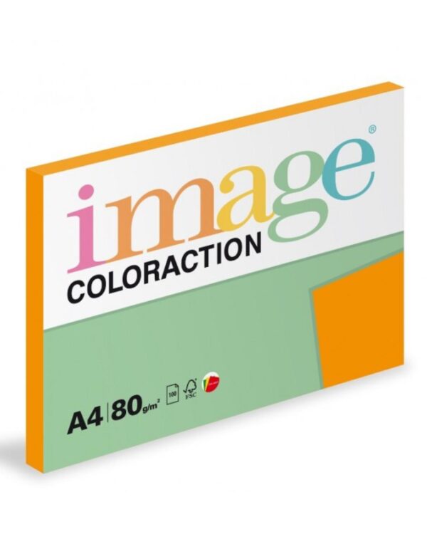 Papír barevný Color A4/80gr Acapulco neon oranžový Kvalitní multifunkční barevný kopírovací papír vyznačující se výbornou potiskovatelností a perfektním rozložením barevných pigmentů.