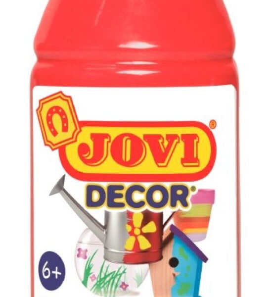 Barvy akrylové JOVI jovidecor 250ml červená - 68007 JOVI DECOR AKRYL je kvalitní akrylová barva na vodní bázy