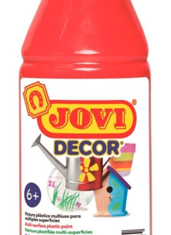 Barvy akrylové JOVI jovidecor 250ml červená - 68007 JOVI DECOR AKRYL je kvalitní akrylová barva na vodní bázy