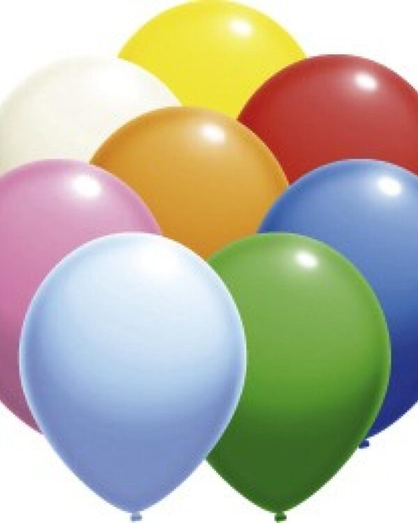 Balonky nafukovací 100ks Krásně barevné nafukovací balónky rozzáří každou oslavu nebo party!