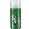 Glitter 15g - zelená Jemný sypký glitr k použití na papír