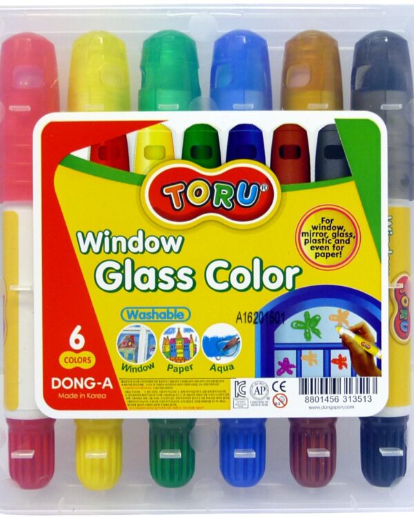 Temperové barvy suché TWIST Toru na sklo 6 barev Barvy pro malování na sklo