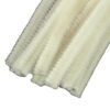 Plyšový drátek 50cm/10ks smetanově béžový Chlupaté drátky se snadno ohýbají a tvarují. 