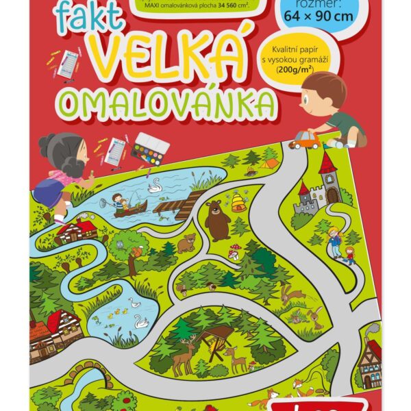 MAXI Velké omalovánky - Les Velkoformátové omalovánky