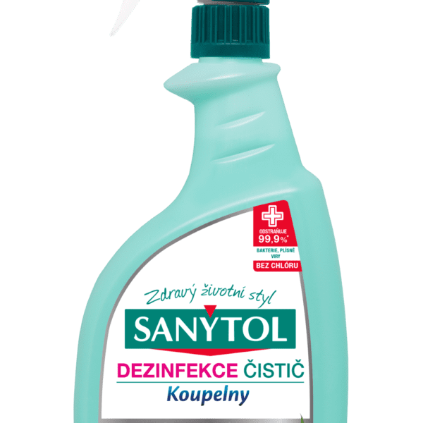 Sanytol Professional dezinfekce na koupelny 750ml Účinně zabraňuje šíření nežádoucích mikroorganismů