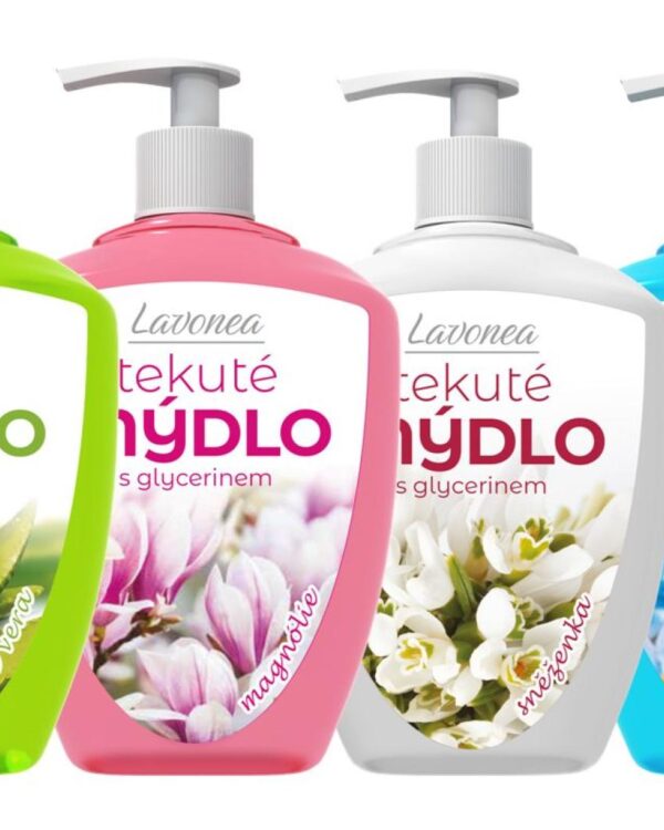 Mýdlo tekuté s dávkovačem LAVON 500ml mix vůní LAVONEA tekuté mýdlo mix vůní 500 ml je kvalitní mýdlo s neutrálním pH a glycerinem pro hebké