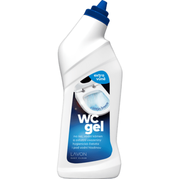 LAVON WC gel 750ml ocean Lavon WC gel s vůní oceánu 750 ml s obsahem kyseliny a svěží parfemací účinně a snadno odstraní rez