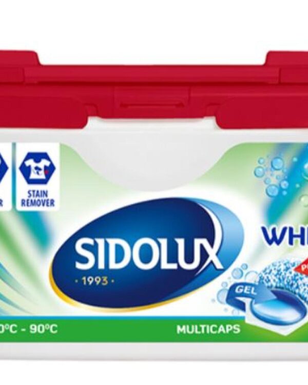 Kapsle na praní Sidolux na bílé - 10 kapslí Multicups jsou inovativní
