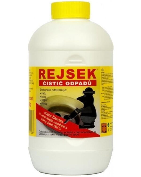 REJSEK - KRTEK čistič odpadů 600gr Rejsek na odpad je vysoce účinný prostředek pro čištění a odstranění nežádoucích tuků