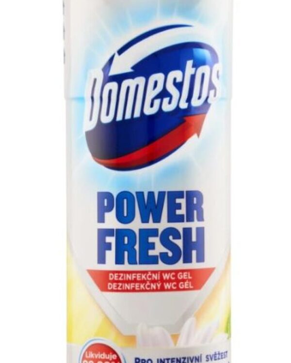 Domestos WC Power Fresh Spring 700 ml Domestos POWER FRESH: řada toaletních čističů s rozložitelným aroma