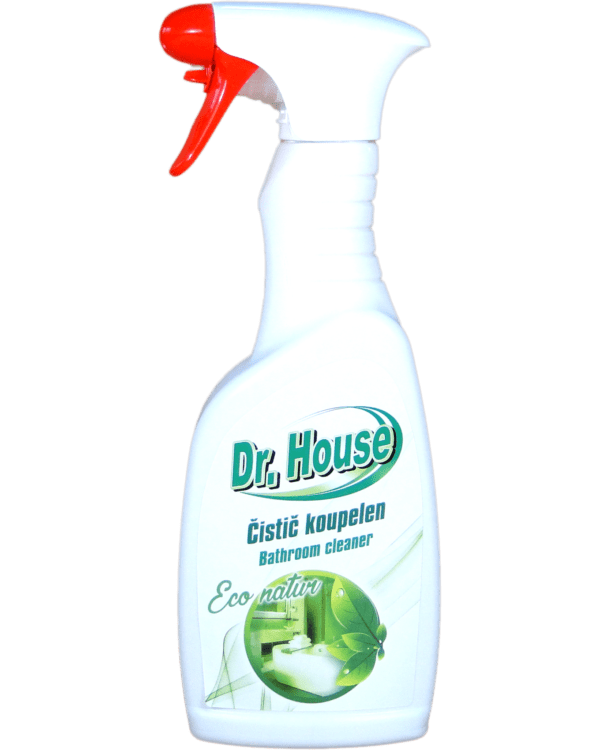 Dr. House ECO GREEN natur na koupelny s rozprašovačem 500ml Účinný ekologický prostředek zaručující optimální odstranění nečistot