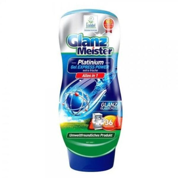 GLANZ gel do myčky 720ml Nová ekologická řada Glanz Meister PLATINIUM.