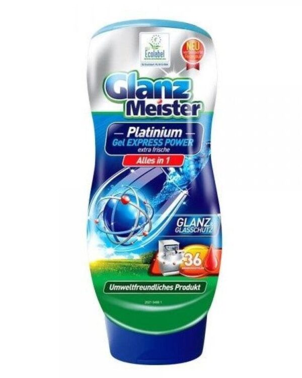 GLANZ gel do myčky 720ml Nová ekologická řada Glanz Meister PLATINIUM.