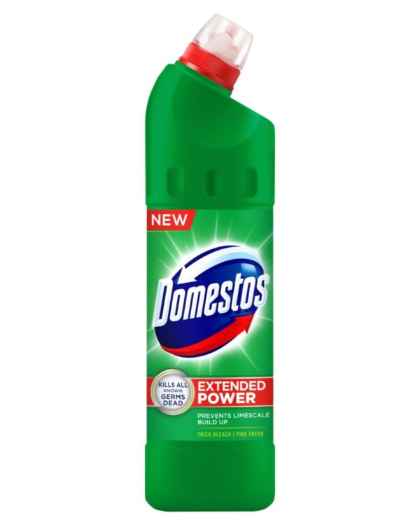 Domestos WC Pine Fresh 750ml Domestos tekutý čisticí a dezinfekční přípravek je určený k čištění a dezinfekci silně znečištěných míst a zejména tam