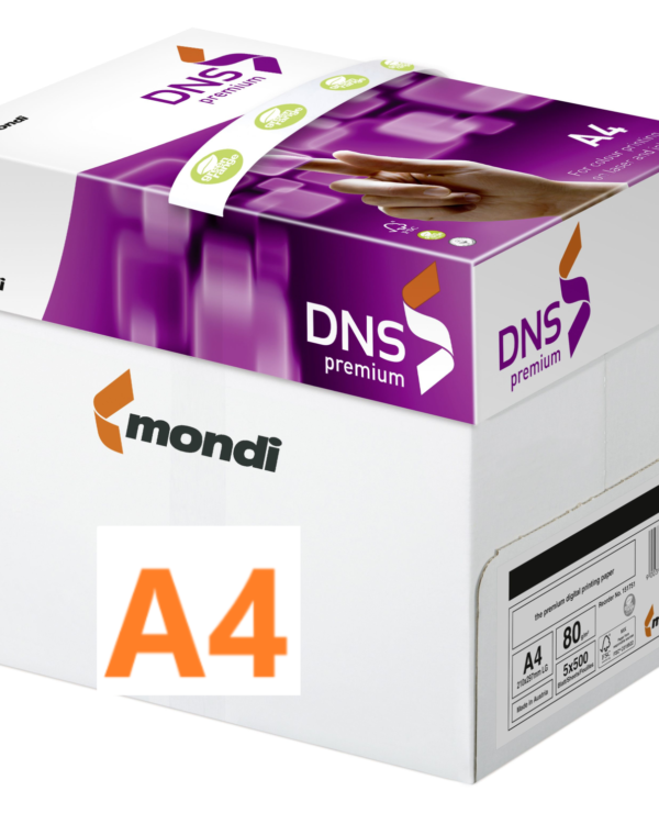 DNS Premium A4/60gr xerografický papír/500 listů Papír s gramáží 60g/m2 a tím nižší ekologickou zátěží pro životní prostředí