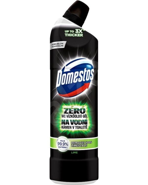 Domestos WC Zero černý LIME 750 ml Zabíjí 99