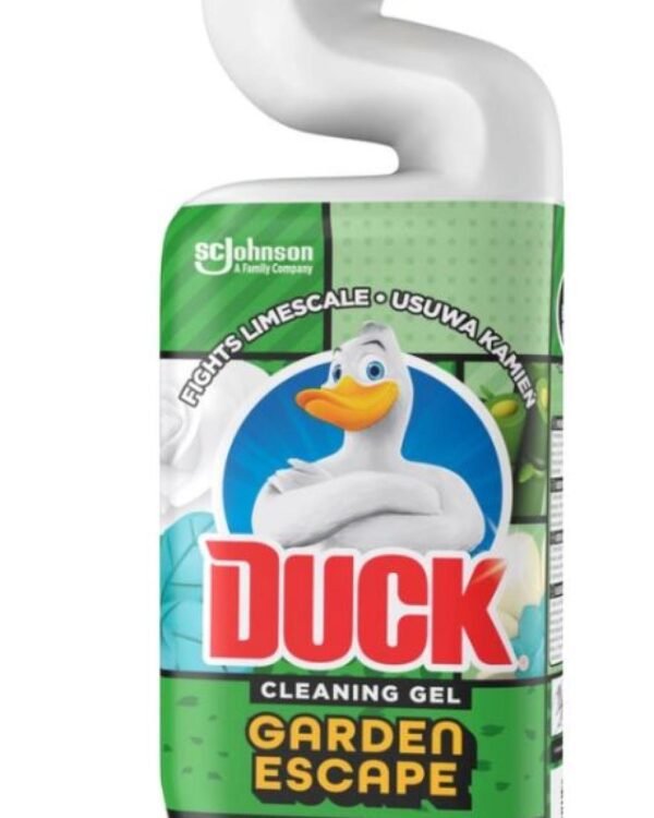 WC Duck tekutý gel 750ml Garden Čisticí tekutý gel na WC mísu s příjemnou květinovou vůní. Kompletní čištění WC mísy