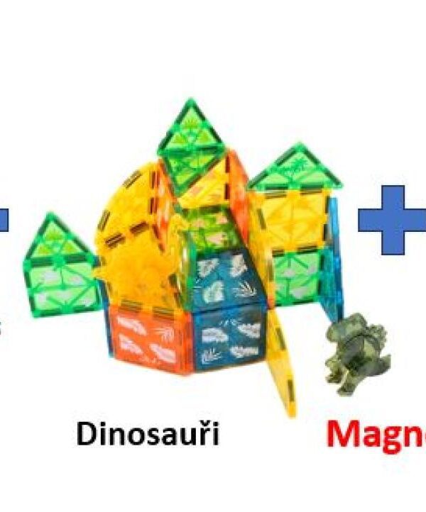 Sada 2 magnetických stavebnic Magnatic s dárkem ZDARMA